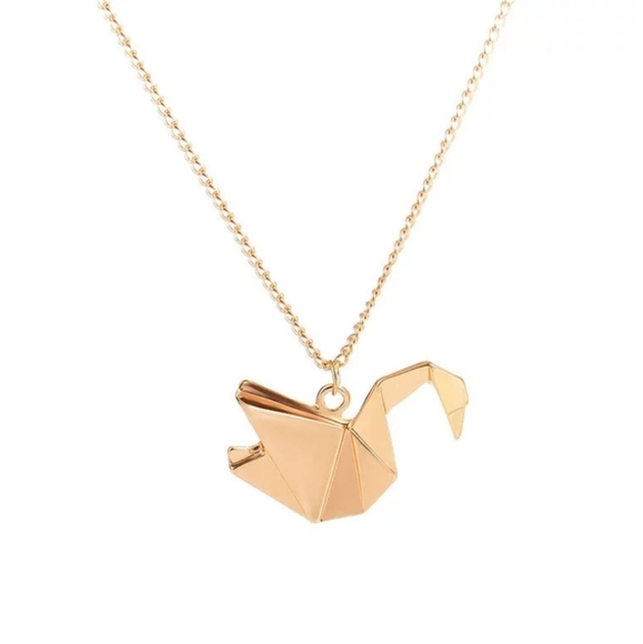 *Raven* Origami Necklace - Picture 3 of 3